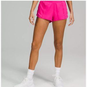 Lululemon Hotty Hot Low-Rise Lined Short 2.5" Sonic Pink Size 4